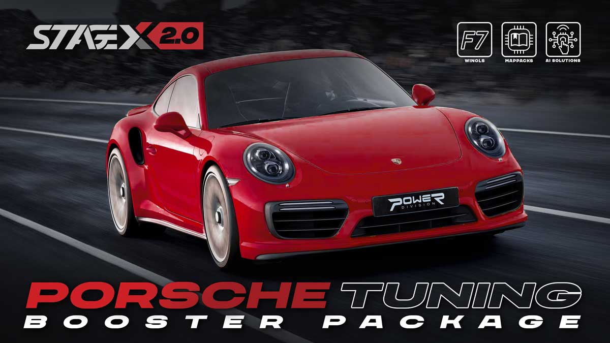 Sample car of the StageX update for Porsche vehicles